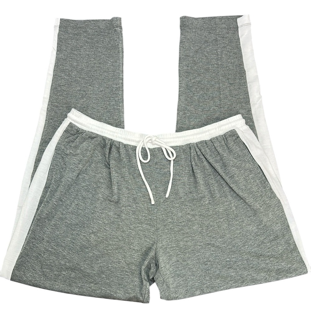 Simply Vera Heather Gray Sleep Lounge Pants Large Soft Stretch High Rise Comfy